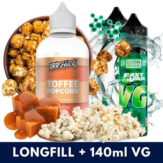 Toffee Popcorn 50ml/250 Aroma (Longfill) Drip Hacks + 140ml VG Fast Toffee Popcorn 50ml/250 Aroma (Longfill) Drip Hacks + 140ml VG Fast