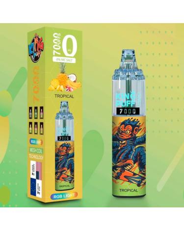 TROPICAL 7000 puffs - KING PUFF v2 - SIN NICOTINA