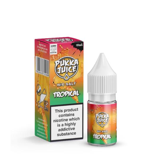 TROPICAL - Pukka Juice Salts 10 ml - 10 mg y 20 mg - Líquido con SALES DE NICOTINA