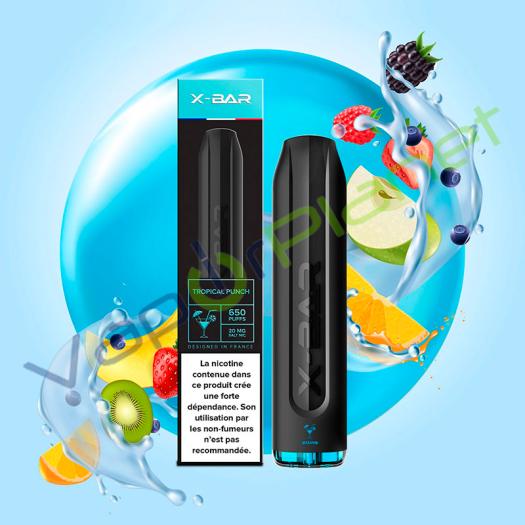 Tropical Punch X-Bar PRO 1500 Puffs - POD Desechable SIN NICOTINA