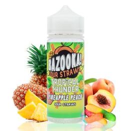 Tropical Thunder Pineapple Peach 100 ml + Nicokits Gratis - Bazooka Sour Straws
