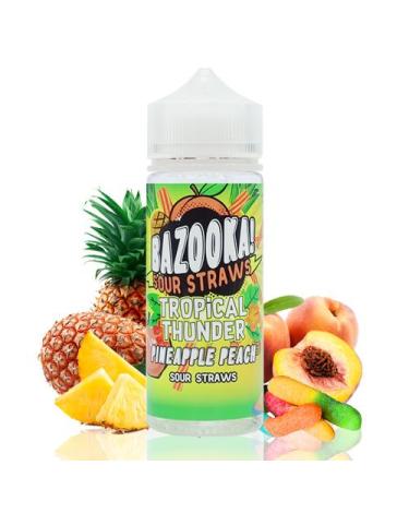 Tropical Thunder Pineapple Peach 100 ml + Nicokits Gratis - Bazooka Sour Straws