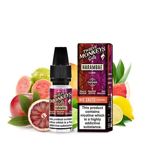 TWELVE MONKEYS SALTS – Harambae 10 ml – Líquido con SALES DE NICOTINA TWELVE MONKEYS SALTS – Harambae 10 ml – Líquido con SALES DE NICOTINA