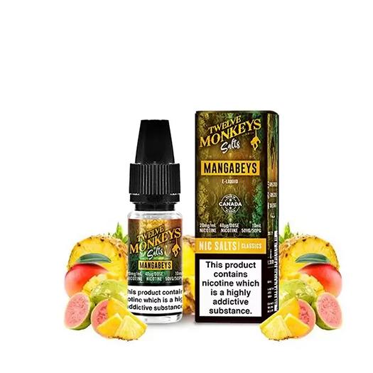 TWELVE MONKEYS SALTS – Mangabeys 10 ml – Líquido con SALES DE NICOTINA TWELVE MONKEYS SALTS – Mangabeys 10 ml – Líquido con SALES DE NICOTINA