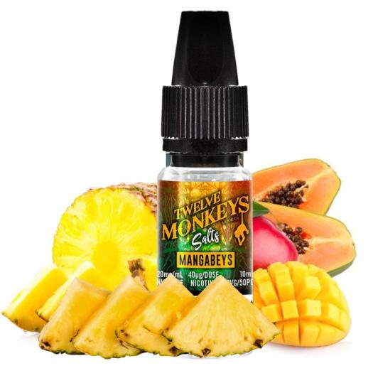TWELVE MONKEYS SALTS – Mangabeys 10 ml – Líquido con SALES DE NICOTINA TWELVE MONKEYS SALTS – Mangabeys 10 ml – Líquido con SALES DE NICOTINA