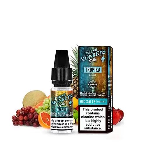 TWELVE MONKEYS SALTS – Tropika 10 ml – Líquido con SALES DE NICOTINA TWELVE MONKEYS SALTS – Tropika 10 ml – Líquido con SALES DE NICOTINA