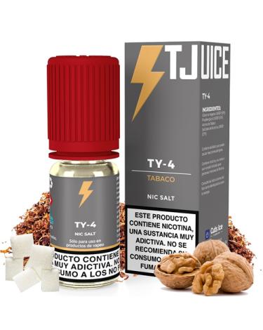 TY-4 10ml - T-Juice Salts 10 ml – 10mg y 20mg – Líquido con SALES DE NICOTINA