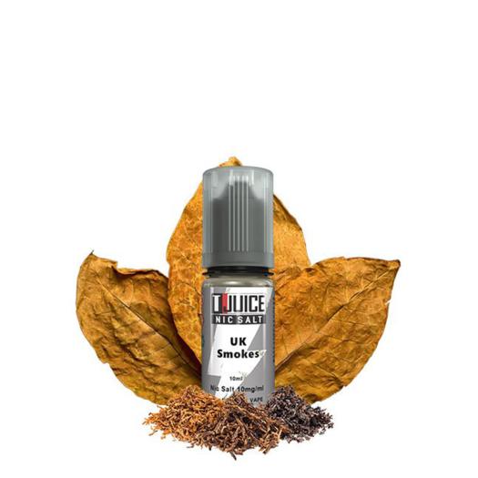 UK SMOKES - T-JUICE SALT 10 ml - 10 mg y 20 mg - Líquido con SALES DE NICOTINA UK SMOKES - T-JUICE SALT 10 ml - 10 mg y 20 mg - Líquido con SALES DE NICOTINA