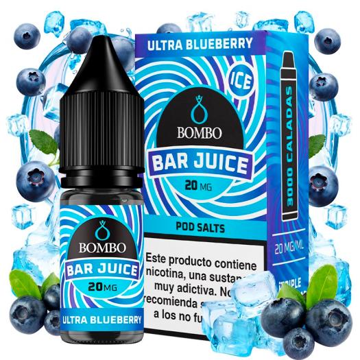 Ultra Blueberry Ice 10ml - Bar Juice by Bombo