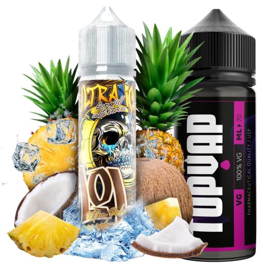 Ultra Polar Pineapple Coconut 7ml/60 Longfill Lol Ultra ice + 70ml VG