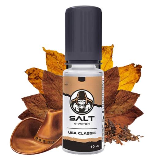USA Classic Tobacco Salt e-Vapor 10 ml – 10 mg y 20 mg – Líquido con SALES DE NICOTINA