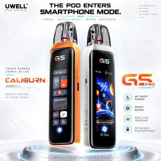 Uwell Caliburn G5 Pro | Pod 35W Pantalla Táctil