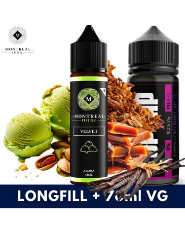VELVET 12ml/60 (Longfill) Montreal Original + 70ml VG