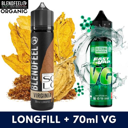 VIRGINIA 20ml/60 (Longfill) Blendfeel + 70ml VG Fast