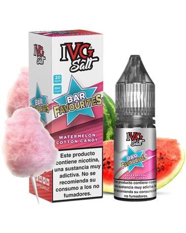 WATERMELON COTTON CANDY 10 ml – I VG – Líquido con SALES DE NICOTINA