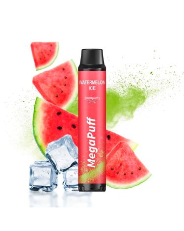 Watermelon Ice MegaPuff – 3000 PUFF – Desechable SIN NICOTINA