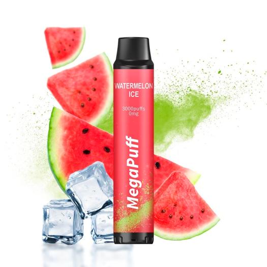 Watermelon Ice MegaPuff – 3000 PUFF – Desechable SIN NICOTINA