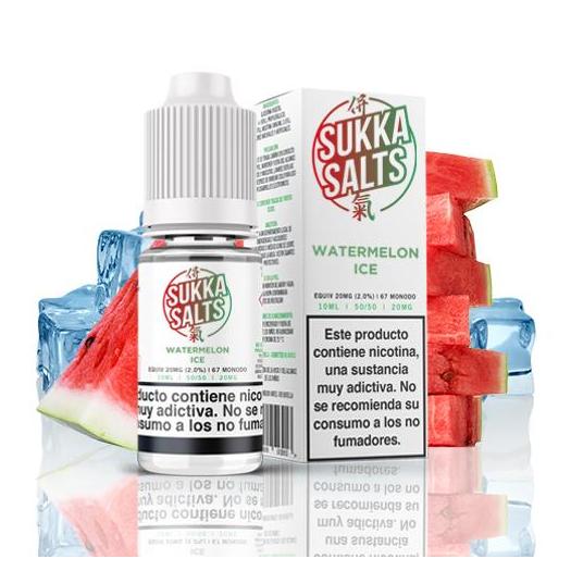 Watermelon Ice - SUKKA SALTS 10 ml - 10 mg y 20 mg - Líquido con SALES DE NICOTINA