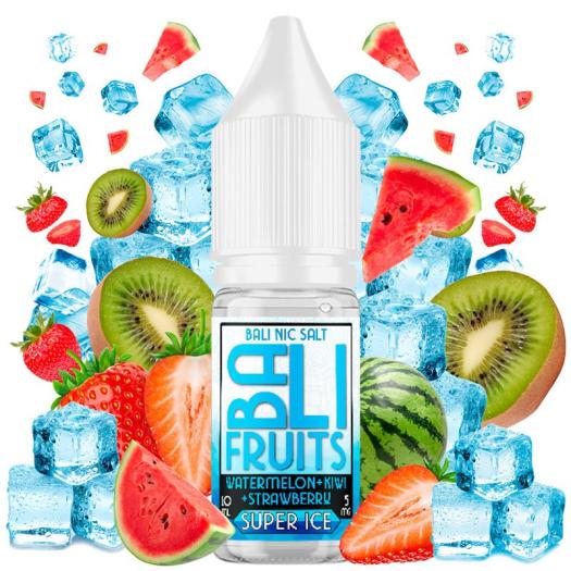 Watermelon + Kiwi + Strawberry Super Ice 10ml - Bali Fruits Salts by Kings Crest