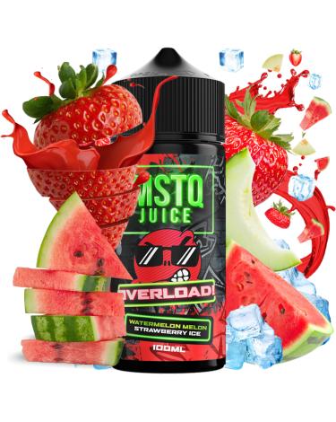 Watermelon Melon Strawberry Ice 100ml + Nicokits - MSTQ Juice Overload
