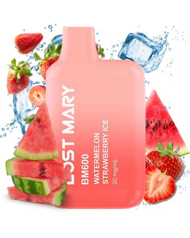 Watermelon Strawberry Ice Lost Mary BM600 20mg Salt - Desechable