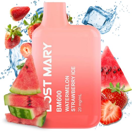 Watermelon Strawberry Ice Lost Mary BM600 20mg Salt - Desechable