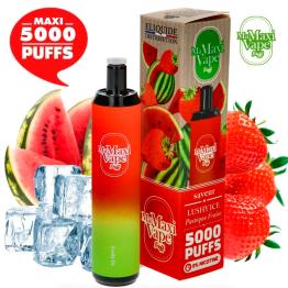 WATERMELON STRAWBERRY ICE Ma Maxi vape 5000 puffs SIN NICOTINA