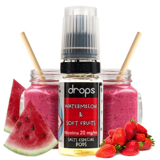 WATERMELON Y SOFT FRUITS 10 ml Drops - SALES DE NICOTINA WATERMELON Y SOFT FRUITS 10 ml Drops - SALES DE NICOTINA