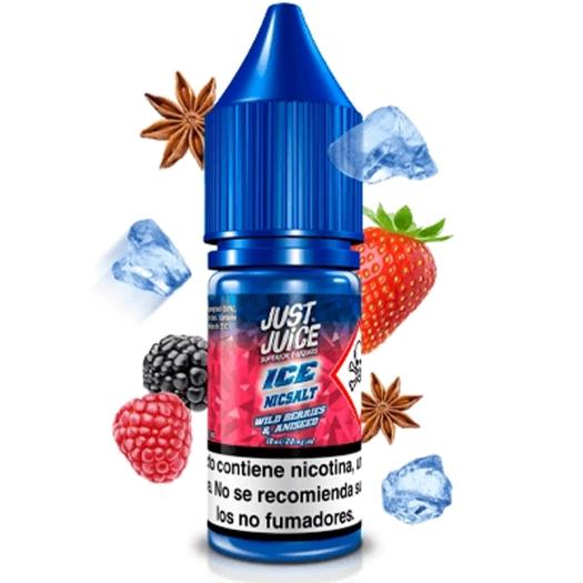 Wild Berries Aniseed 10 ml - JUST JUICE SALT – Líquido con SALES DE NICOTINA