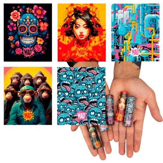 WRAPS 18650 MAD - 5 Unidades