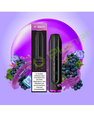 X-Bar 2ml 20mg ICE GRAPE - POD Desechable 650 Puff