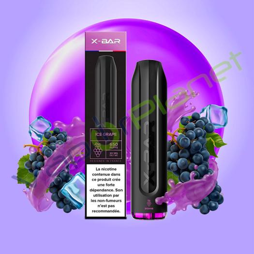 X-Bar 2ml 20mg ICE GRAPE - POD Desechable 650 Puff