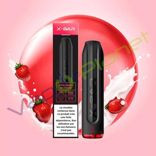 X-Bar 2ml STRAWBERRY MILKSHAKE - 10mg - POD Desechable 650 Puff