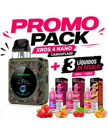 Xros 4 NANO Vaporesso + 3 Nic Salts 10ml 10mg de Regalo