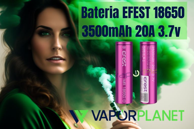 → Bateria EFEST 18650 3500mAh 20A 3.7v (PACK DE 2 UNIDADES)