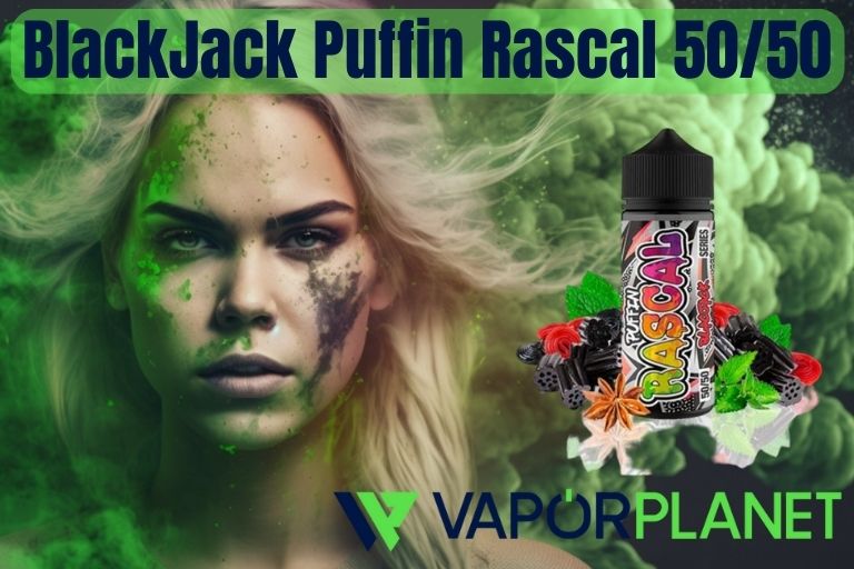 BlackJack Puffin Rascal 50/50 Series 100 ml + 2 Nicokit Gratis 】🏅