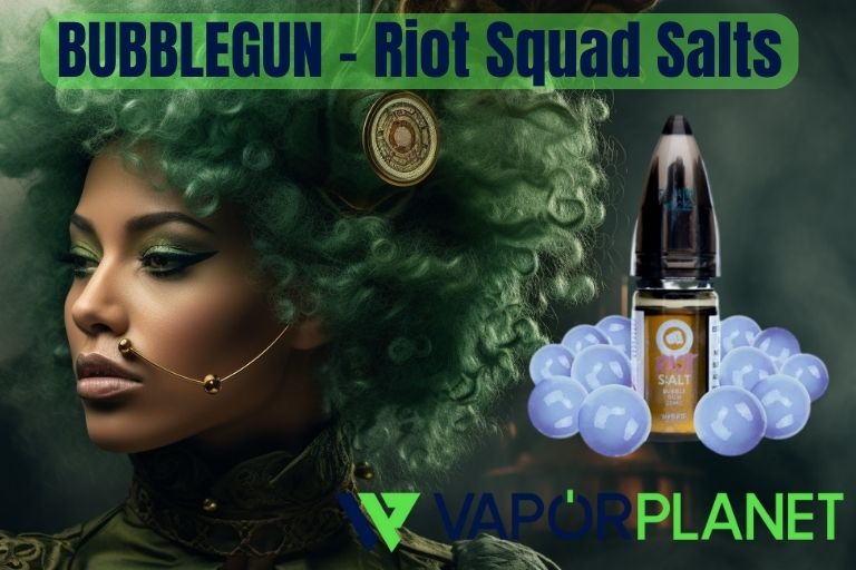 BUBBLEGUN - Riot Squad Salts 10 ml - 5 mg, 10 mg y 20 mg - Líquido con SALES DE NICOTINA
