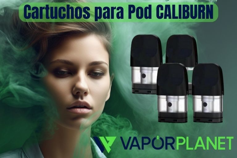 Cartuchos para Pod CALIBURN 2ml By Wishine - 4 uds 1.4 ohms