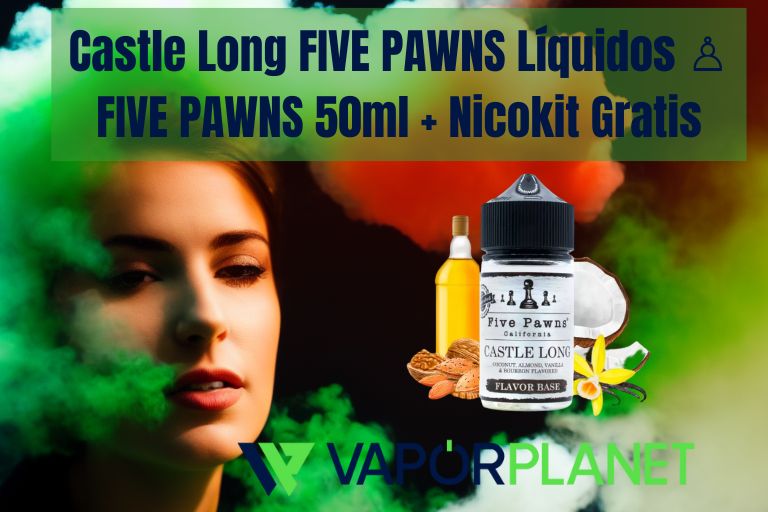 Castle Long FIVE PAWNS Líquidos ♙♙♙♙♙ FIVE PAWNS 50ml + Nicokit Gratis