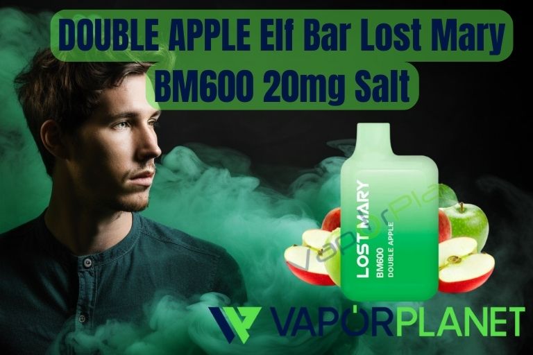 DOUBLE APPLE Elf Bar Lost Mary BM600 20mg Salt - Desechable