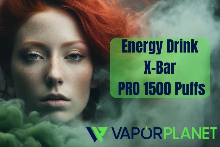 Energy Drink X-Bar PRO 1500 Puffs - POD Desechable SIN NICOTINA