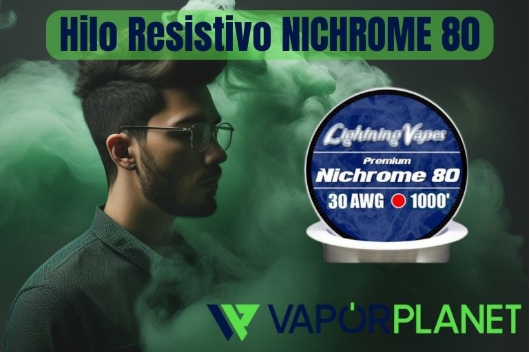 Hilo Resistivo NICHROME 80 300Metros - Lightning Vapes 32/34/36/38/40 AWG