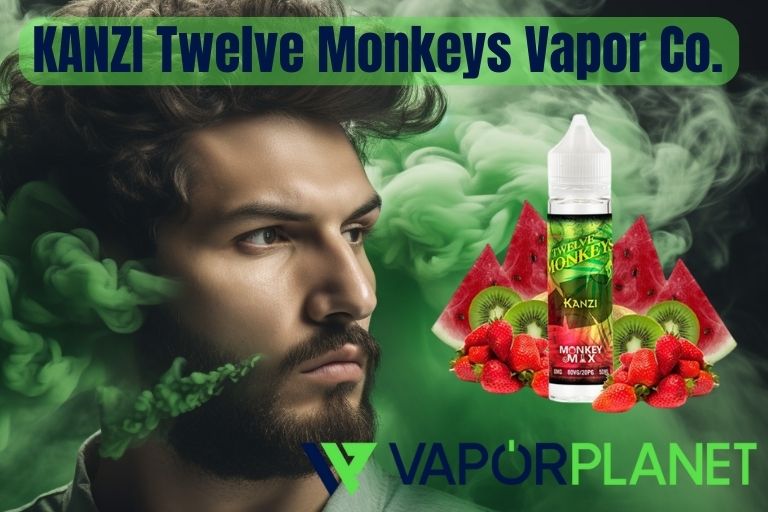 KANZI Twelve Monkeys Vapor Co. 50ml + Nicokit Gratis - Líquidos para Vapear