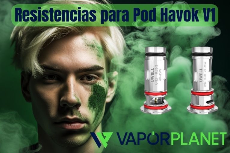 Resistencias para Pod Havok V1 0.25/0.6Ω - Uwell