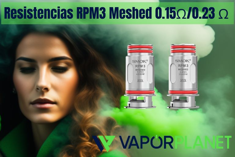 Resistencias RPM3 Meshed 0.15Ω/0.23 Ω - Smoktech