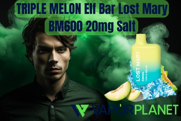 TRIPLE MELON Elf Bar Lost Mary BM600 20mg Salt - Desechable