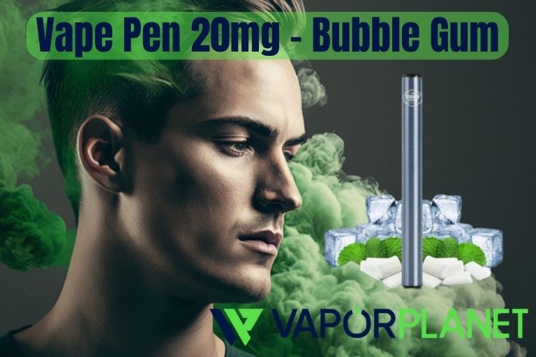 Vape Pen 20mg - Bubble Gum - Dinner Lady - Desechable 400 caladas