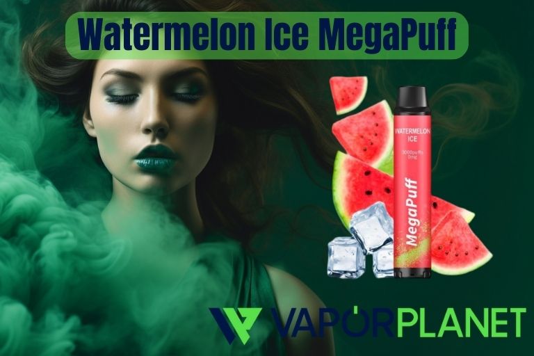 Watermelon Ice MegaPuff – 3000 PUFF – Desechable SIN NICOTINA