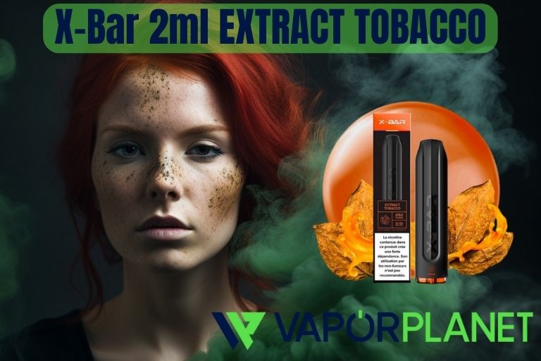 X-Bar 2ml EXTRACT TOBACCO - 20MG - POD Desechable 650 Puff